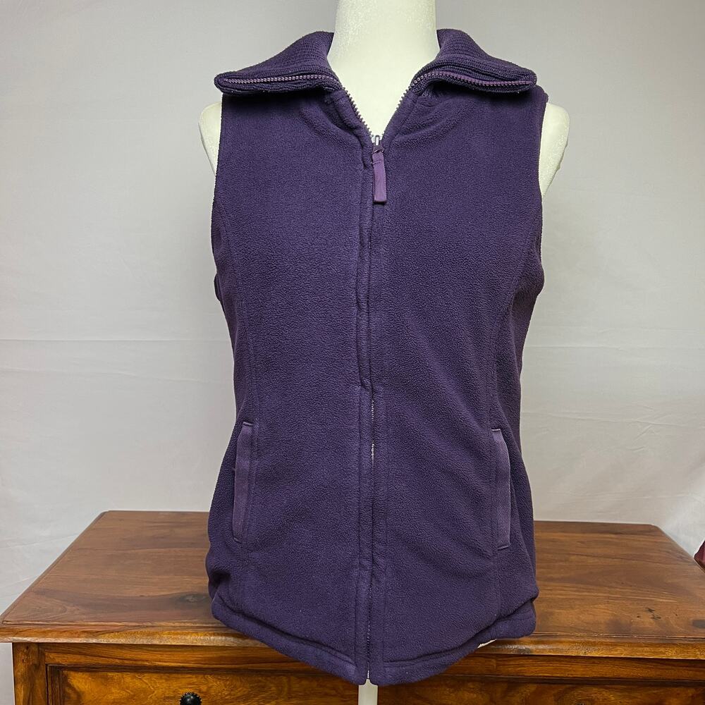 Heritage Cottagecore Purple Zip Vest Womens M Susan Bristol Classiccore Cozycore